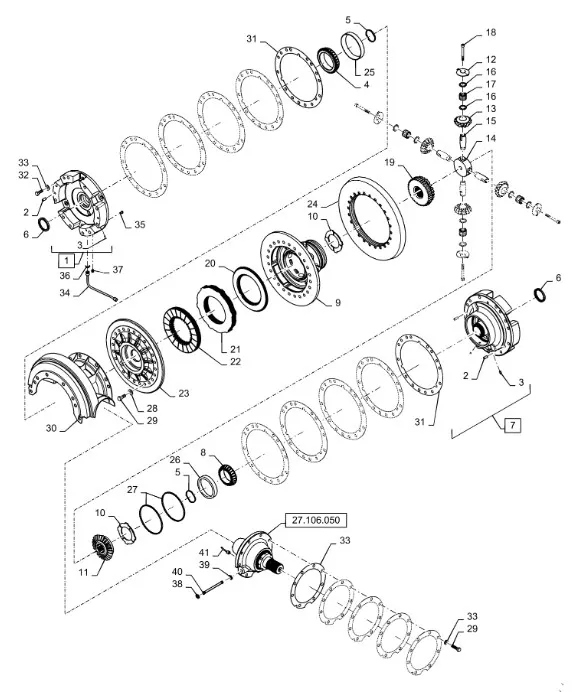 253932A1 - Подшипник кон. крышки корпуса дифф. моста задн. T8./Mg., TJT9./St.